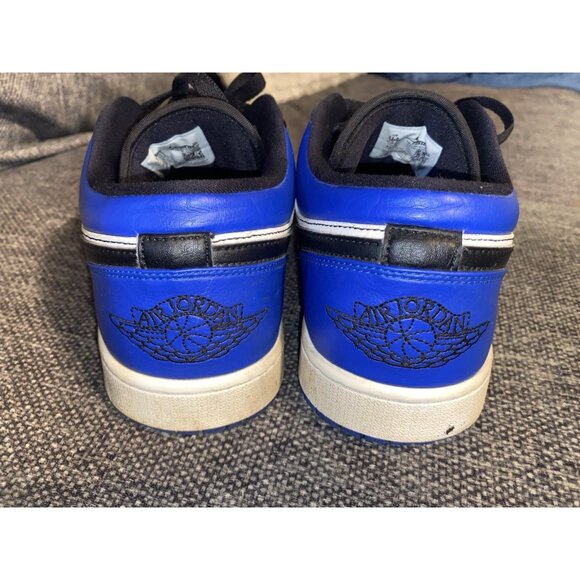 Nike Air Jordan 1 Low Black Royal Blue Sneakers Mens Size 11.5 - Picture 4 of 7